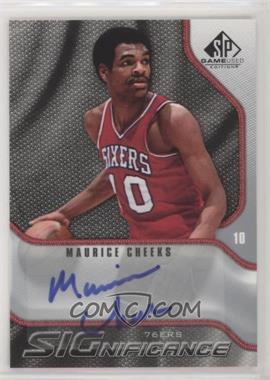 2009-10 SP Game Used - Significance Autographs #S-MK - Maurice Cheeks