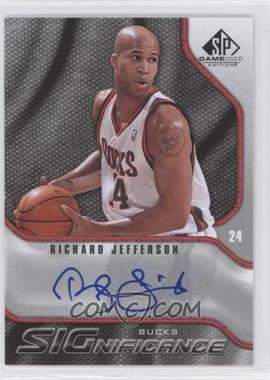 2009-10 SP Game Used - Significance Autographs #S-RJ - Richard Jefferson