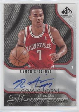 2009-10 SP Game Used - Significance Autographs #S-RS - Ramon Sessions [Good to VG‑EX]