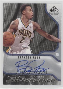 2009-10 SP Game Used - Significance Autographs #S-RU - Brandon Rush [Noted]