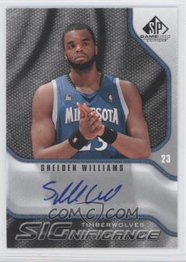 2009-10 SP Game Used - Significance Autographs #S-WS - Shelden Williams