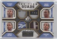 Courtney Lee, Rashard Lewis, Jameer Nelson, Dwight Howard #/10