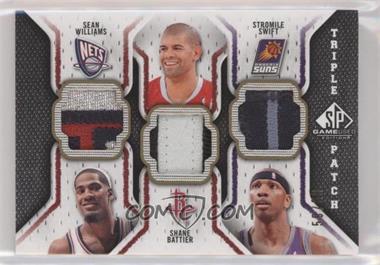 2009-10 SP Game Used - Triple Patch #TP-BSW - Sean Williams, Stromile Swift, Shane Battier /60