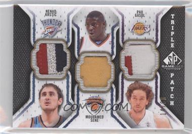 2009-10 SP Game Used - Triple Patch #TP-GKS - Nenad Krstic, Mouhamed Sene, Pau Gasol /60