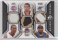 Arron Afflalo, Brandan Wright, Brendan Haywood #/60