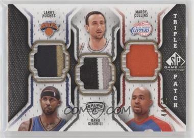 2009-10 SP Game Used - Triple Patch #TP-HGC - Larry Hughes, Manu Ginobili, Mardy Collins /60