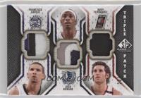 Francisco Garcia, Josh Howard, Rudy Fernandez #/60