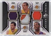 Jordan Farmar, Shannon Brown, Trevor Ariza #/60