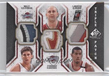 2009-10 SP Game Used - Triple Patch #TP-SIA - Wally Szczerbiak, Zydrunas Ilgauskas, LaMarcus Aldridge /60