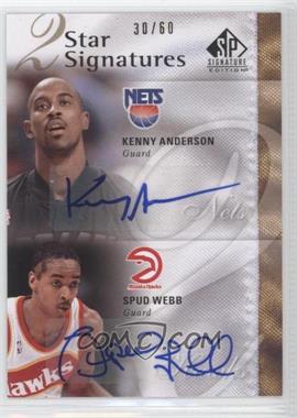 2009-10 SP Signature Edition - 2 Star Signatures #2S-WA - Kenny Anderson, Spud Webb /60