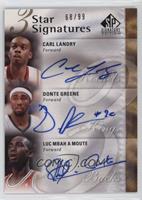 Carl Landry, Donte Greene, Luc Mbah a Moute #/99