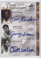 Tom Sanders, Jerry Sloan, Chet Walker #/55