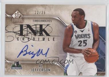 2009-10 SP Signature Edition - Inkcredible #I-AJ - Al Jefferson /39