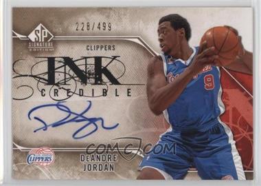 2009-10 SP Signature Edition - Inkcredible #I-JO - DeAndre Jordan /499