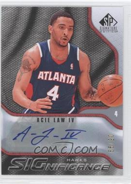 2009-10 SP Signature Edition - SIGnificance #S-AL - Acie Law /99