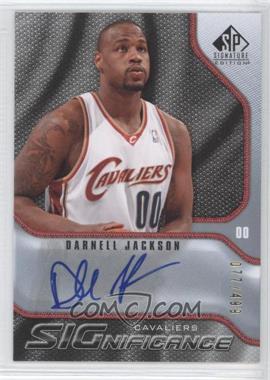 2009-10 SP Signature Edition - SIGnificance #S-DJ - Darnell Jackson /499