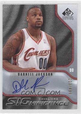 2009-10 SP Signature Edition - SIGnificance #S-DJ - Darnell Jackson /499