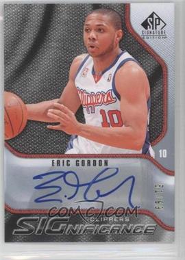 2009-10 SP Signature Edition - SIGnificance #S-EG - Eric Gordon /99