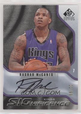 2009-10 SP Signature Edition - SIGnificance #S-RM - Rashad McCants /99