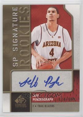 2009-10 SP Signature Edition - SP Signature Rookies - [Autographed] #R-JP - Jeff Pendergraph /199