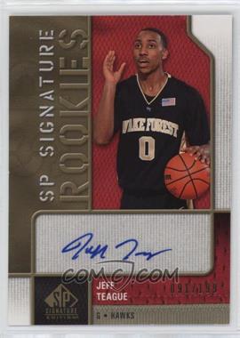 2009-10 SP Signature Edition - SP Signature Rookies #R-JT - Jeff Teague /199