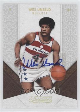 2009-10 Timeless Treasures - [Base] - Gold Signatures #91 - Wes Unseld /10