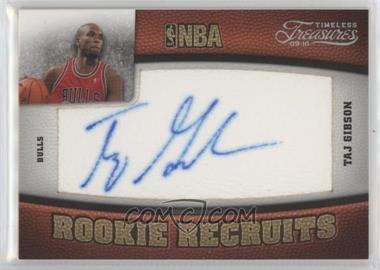 2009-10 Timeless Treasures - [Base] - Silver #124 - Rookie Recruits - Taj Gibson /25 [Noted]