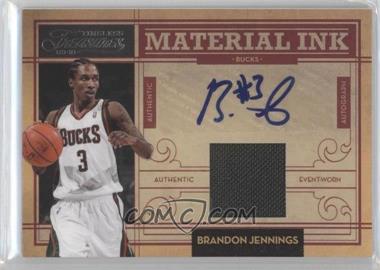 2009-10 Timeless Treasures - Material Ink #28 - Brandon Jennings /100