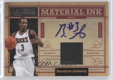 2009-10 Timeless Treasures - Material Ink #28 - Brandon Jennings /100