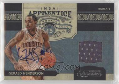 2009-10 Timeless Treasures - NBA Apprentice Materials - Signatures #11 - Gerald Henderson /50