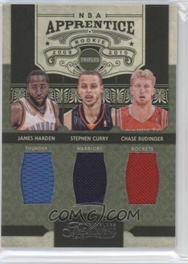 2009-10 Timeless Treasures - NBA Apprentice Triple Materials #9 - James Harden, Stephen Curry, Chase Budinger /100