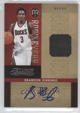 2009-10 Timeless Treasures - Rookie Year Materials - Signatures #13 - Brandon Jennings /25