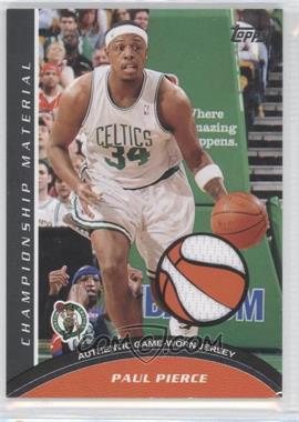 2009-10 Topps - Championship Material #CM-PP - Paul Pierce