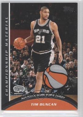 2009-10 Topps - Championship Material #CM-TD - Tim Duncan