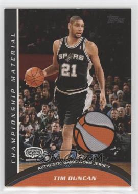 2009-10 Topps - Championship Material #CM-TD - Tim Duncan