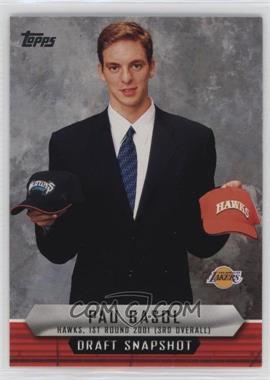 2009-10 Topps - Draft Snapshot #DS-PG - Pau Gasol