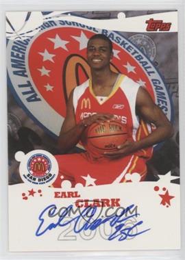 2009-10 Topps - McDonald's All-American Game-Day Autographs #B1 - Earl Clark