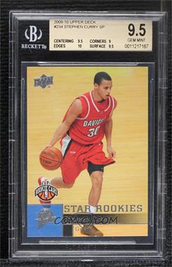 2009-10 Upper Deck - [Base] #234 - Star Rookies - Stephen Curry [BGS 9.5 GEM MINT]