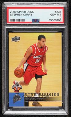 2009-10 Upper Deck - [Base] #234 - Star Rookies - Stephen Curry [PSA 10 GEM MT]