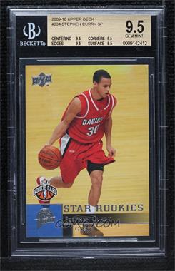 2009-10 Upper Deck - [Base] #234 - Star Rookies - Stephen Curry [BGS 9.5 GEM MINT]