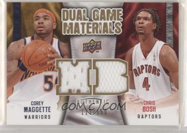 2009-10 Upper Deck - Dual Game Materials - Gold #DG-MB - Chris Bosh, Corey Maggette /150