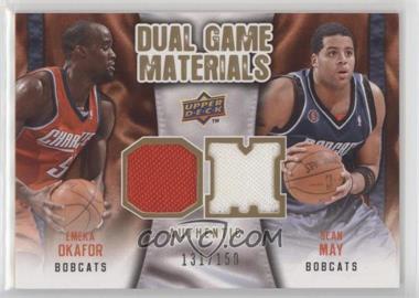 2009-10 Upper Deck - Dual Game Materials - Gold #DG-OM - Emeka Okafor, Sean May /150