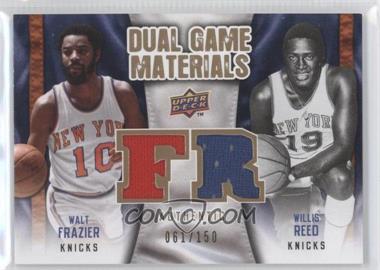 2009-10 Upper Deck - Dual Game Materials - Gold #DG-RF - Walt Frazier, Willis Reed /150