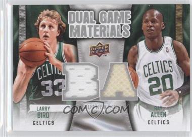 2009-10 Upper Deck - Dual Game Materials #DG-AB - Larry Bird, Ray Allen