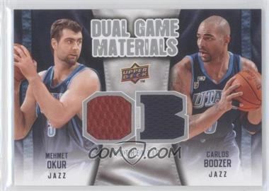 2009-10 Upper Deck - Dual Game Materials #DG-BO - Carlos Boozer, Mehmet Okur