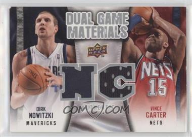 2009-10 Upper Deck - Dual Game Materials #DG-CN - Vince Carter, Dirk Nowitzki