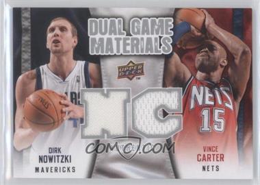 2009-10 Upper Deck - Dual Game Materials #DG-CN - Vince Carter, Dirk Nowitzki