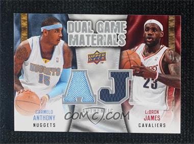 2009-10 Upper Deck - Dual Game Materials #DG-JA - Carmelo Anthony, LeBron James