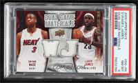 LeBron James, Dwyane Wade [PSA 8 NM‑MT]