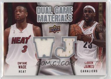 2009-10 Upper Deck - Dual Game Materials #DG-JW - LeBron James, Dwyane Wade